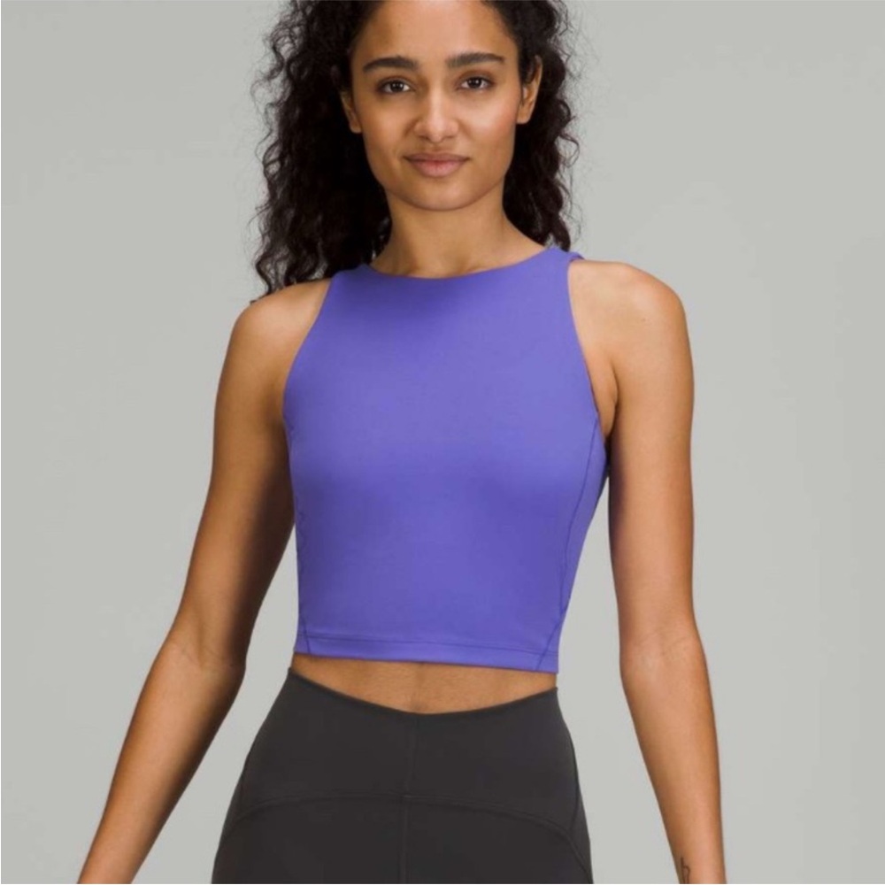 Lululemon Align High-Neck Tank Top Nulu Fabric Purple Size 0